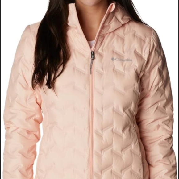 Columbia Omni Heat 650 Down Long Puffer Jacket Hooded Coat M - Picture 1 of 7